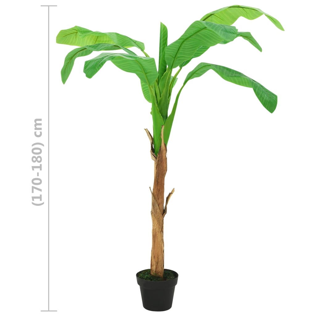 Kunstigt banantræ med potte 180 cm Grøn