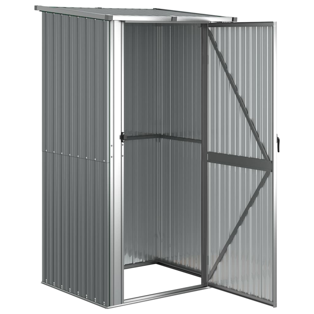 Værktøjsskur Grå 118,5x97x209,5 cm Galvaniseret stål
