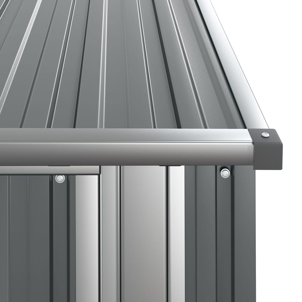 Værktøjsskur Grå 118,5x97x209,5 cm Galvaniseret stål