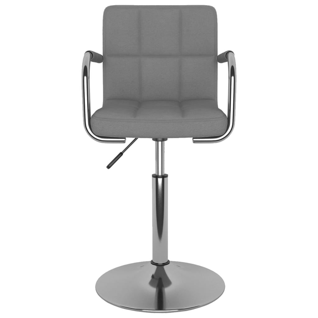 Barhocker Hellgrau Stoff