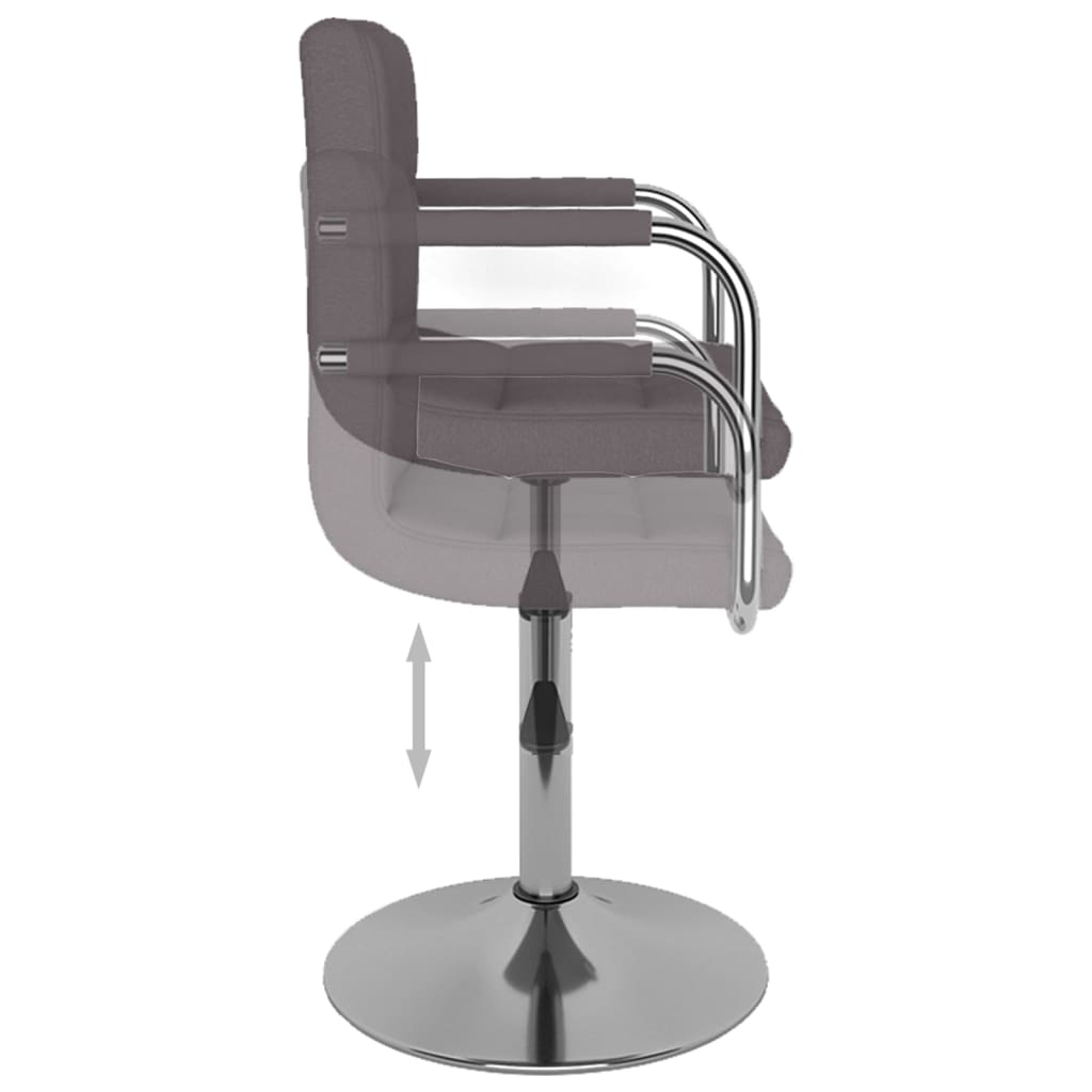 Barhocker Taupe Stoff