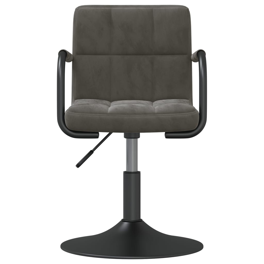 Barhocker Dunkelgrau Samt