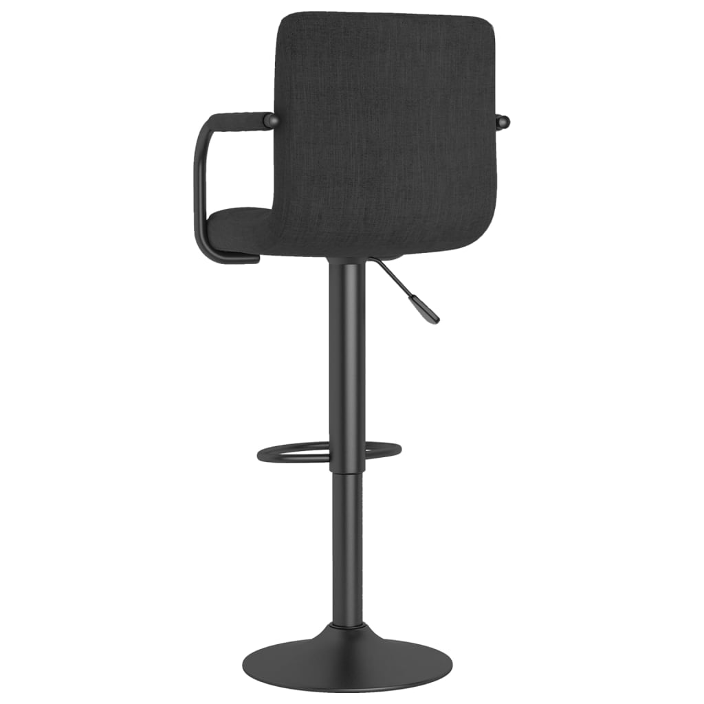 Barhocker 2 Stk. Schwarz Stoff