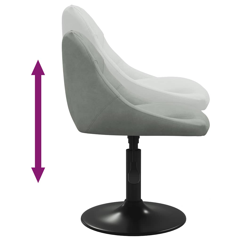 Barhocker Hellgrau Samt