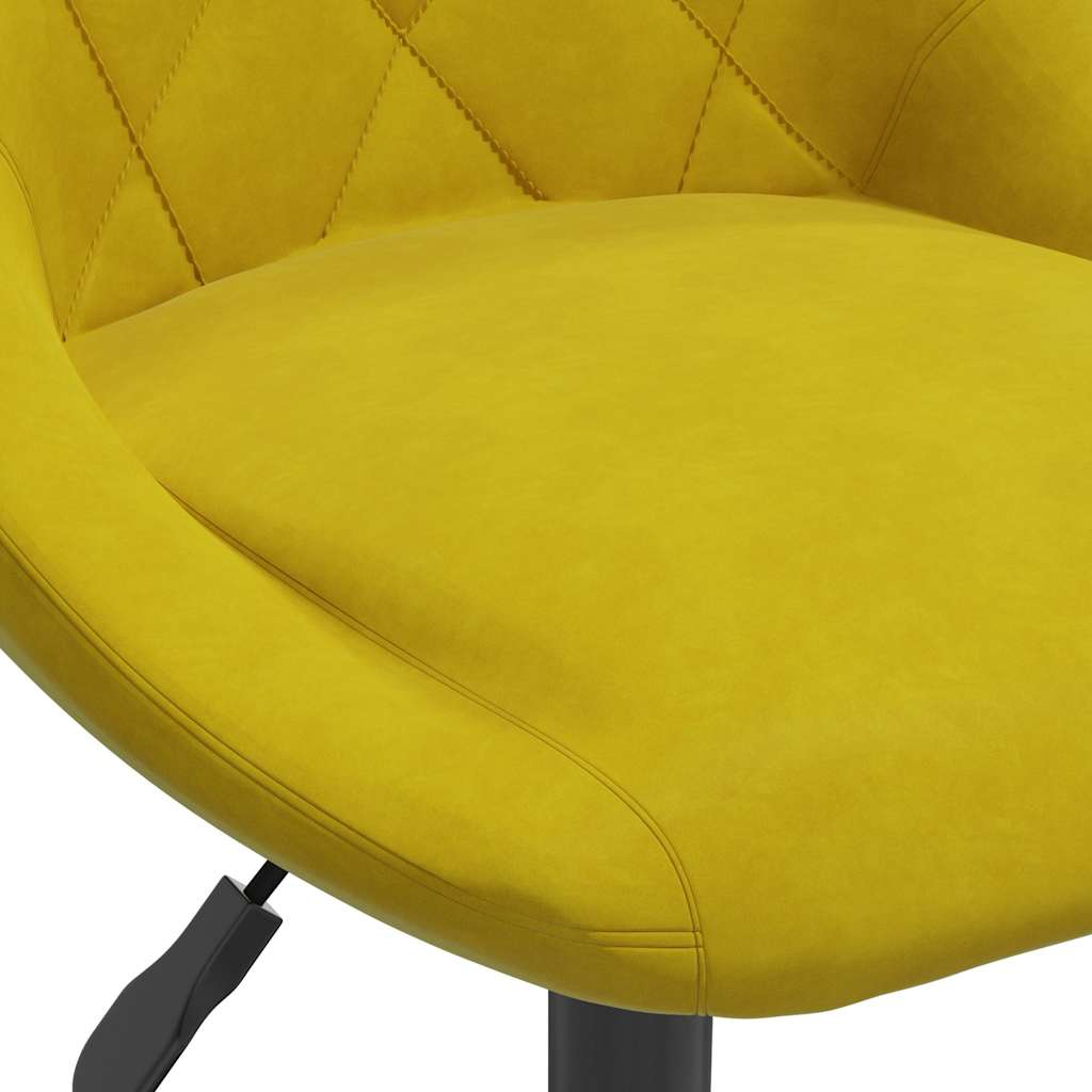 Barhocker aus senfgelbem Samt