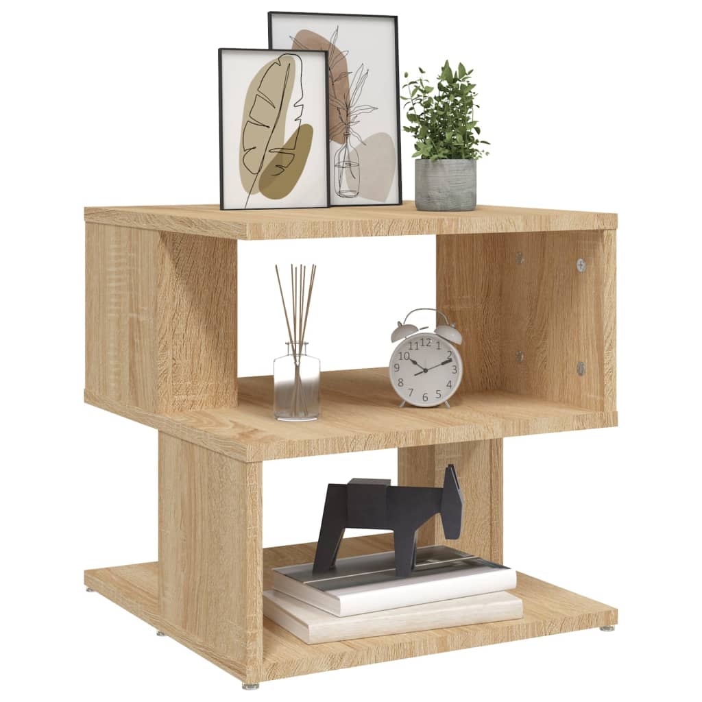 Sidebord Sonoma eg 40x40x40 cm træmateriale