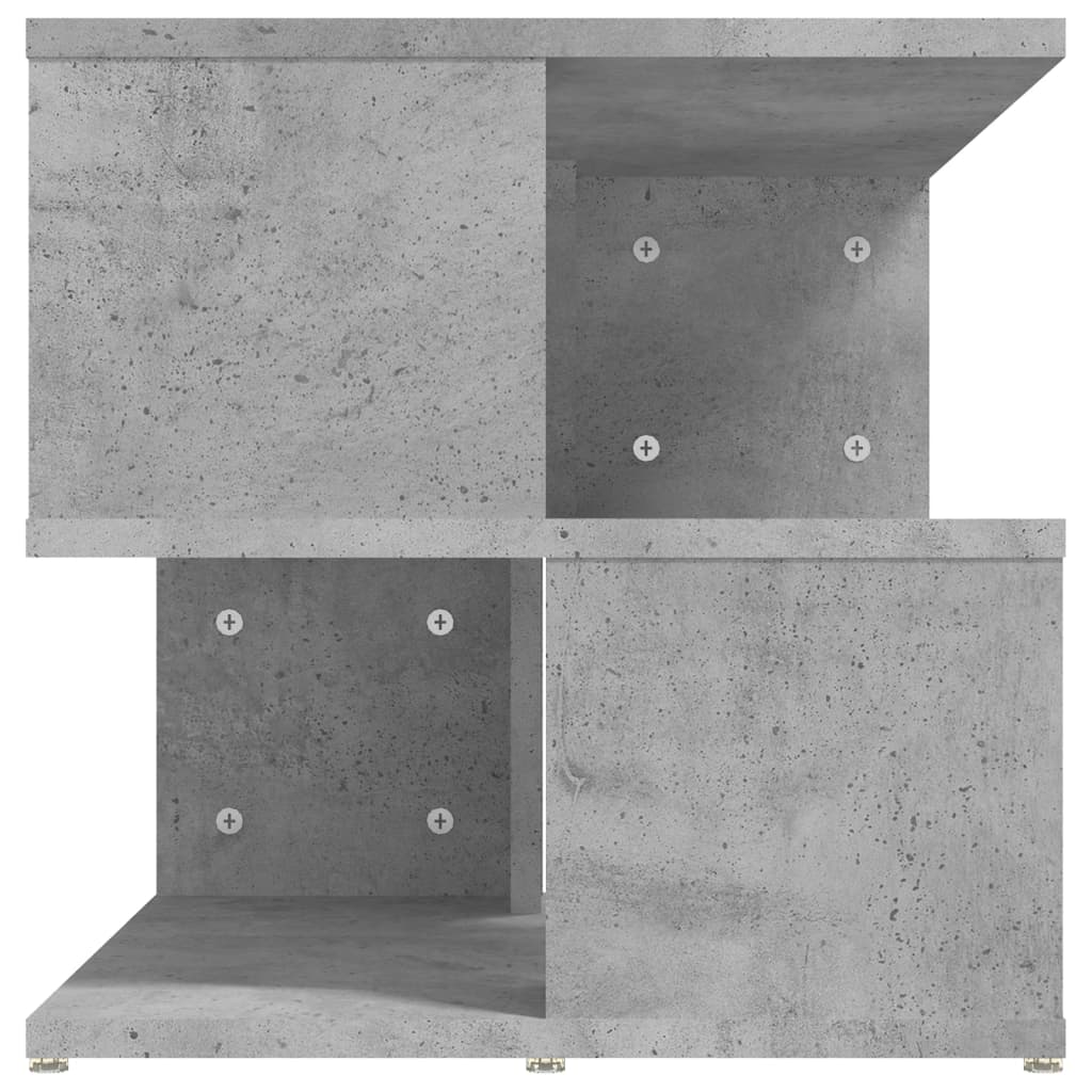 Sidebord betongrå 40x40x40 cm træmateriale