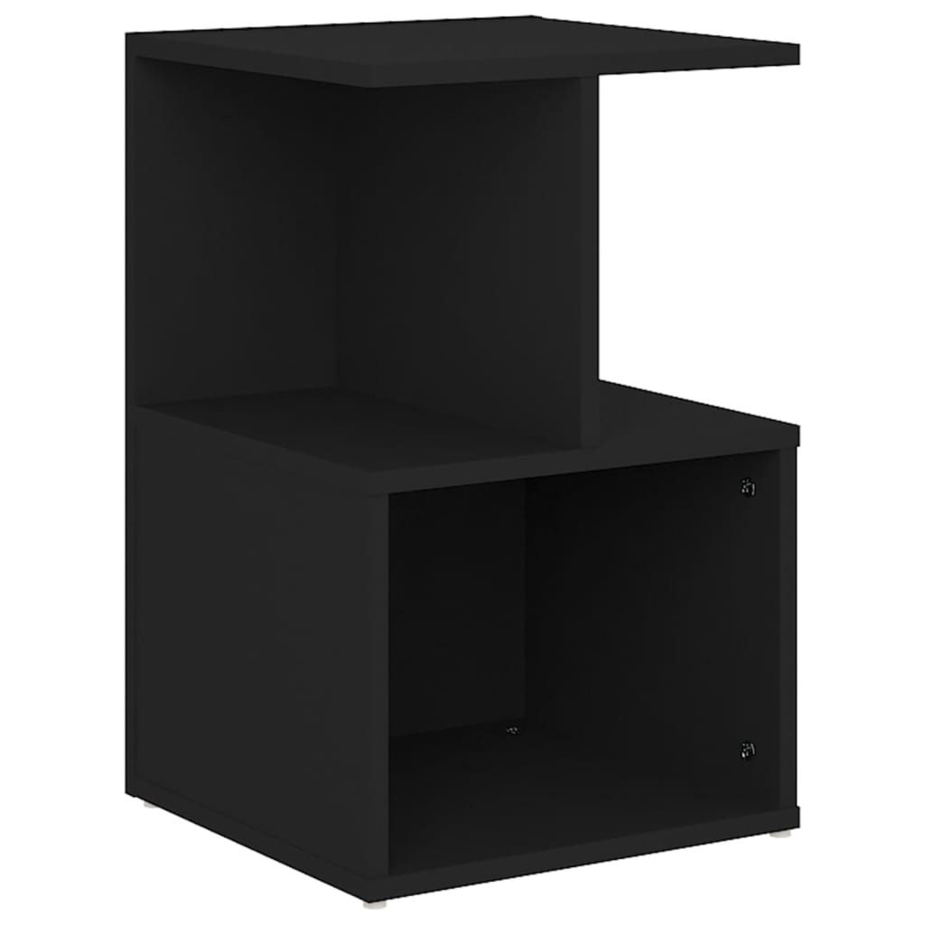Nachttisch Schwarz 35x35x55 cm Holzwerkstoff