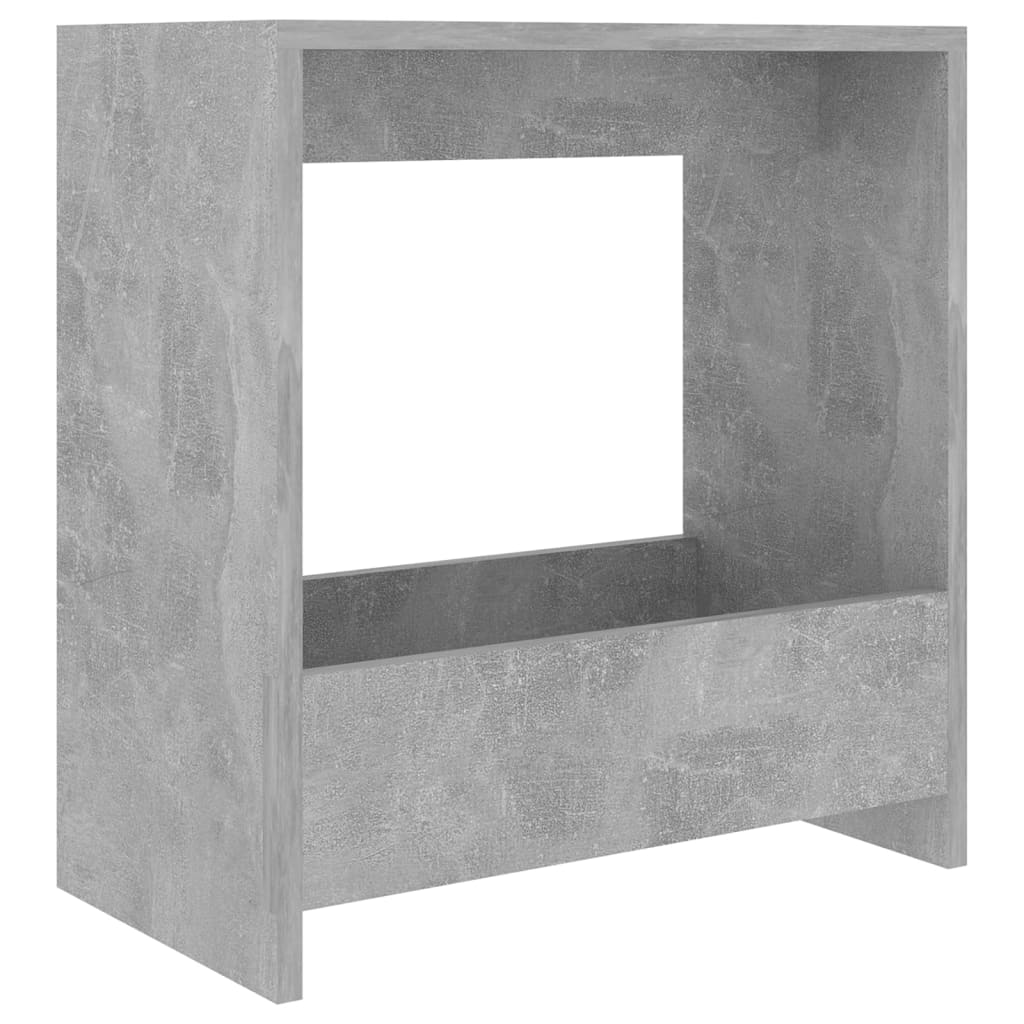 Sidebord betongrå 50x26x50 cm træmateriale