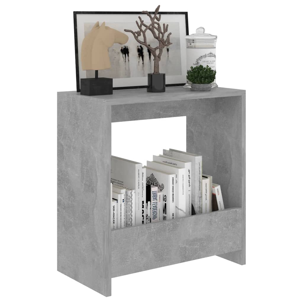 Sidebord betongrå 50x26x50 cm træmateriale