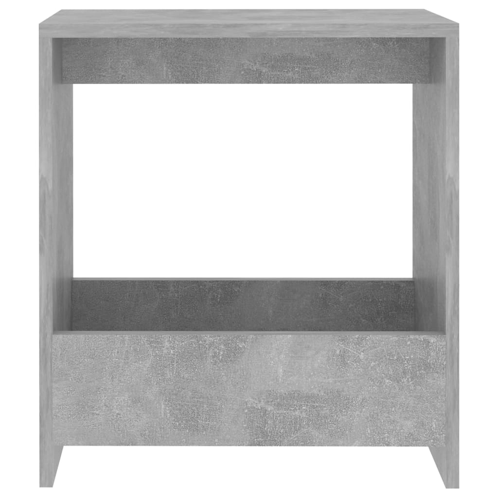 Sidebord betongrå 50x26x50 cm træmateriale