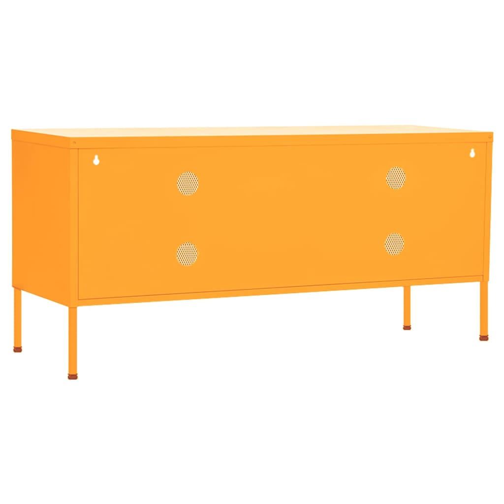 TV-skab Sennep Gul 105x35x50 cm Stål