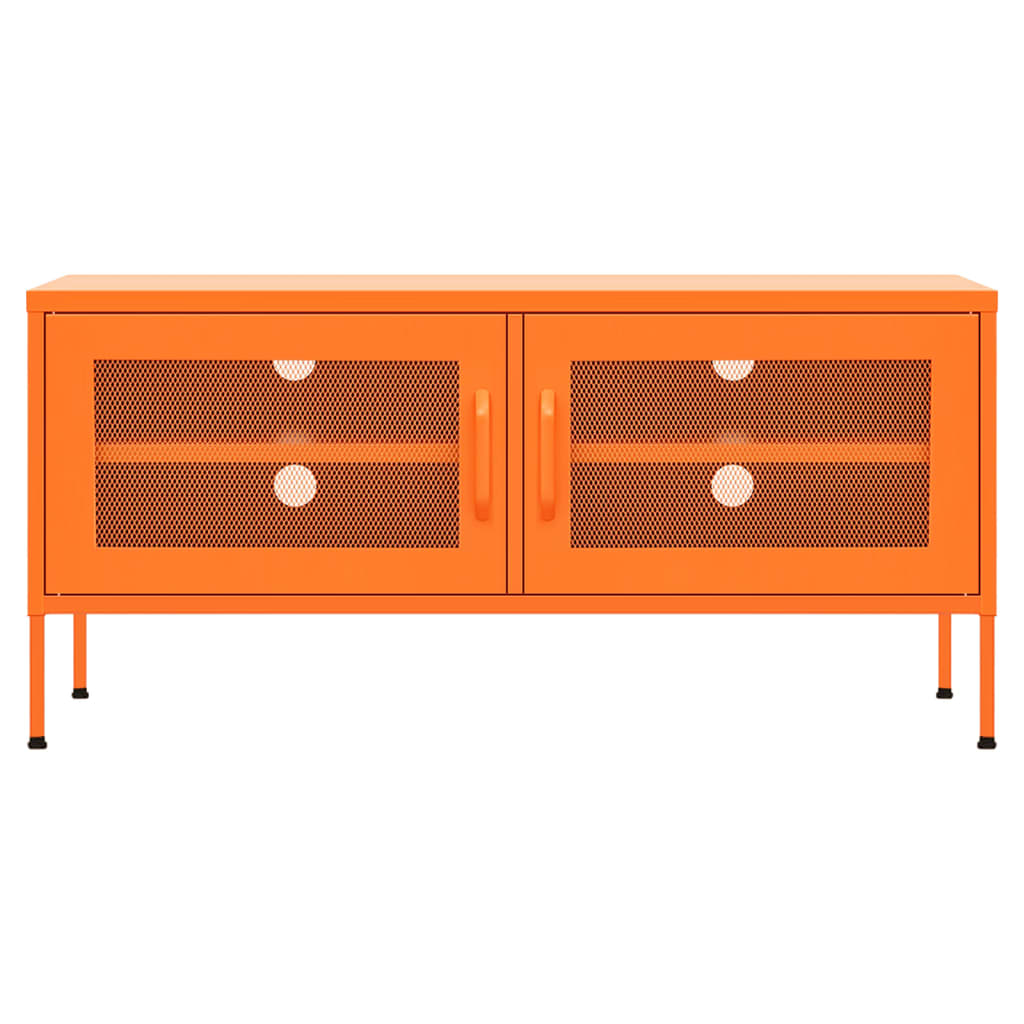 TV-skab Orange 105x35x50 cm Stål