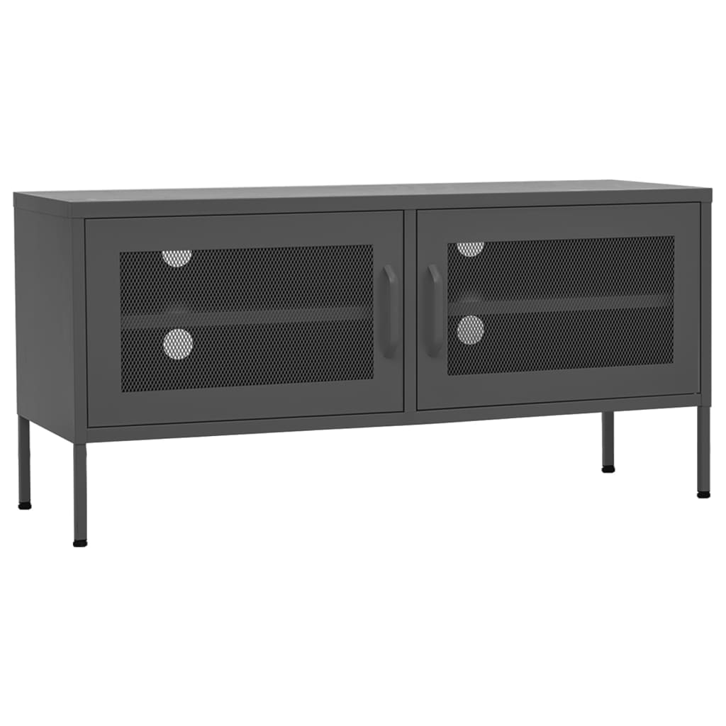 TV-skab Antracit 105x35x50 cm Stål