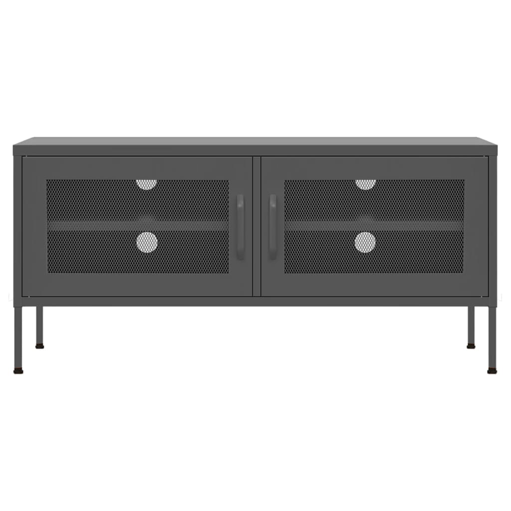 TV-skab Antracit 105x35x50 cm Stål