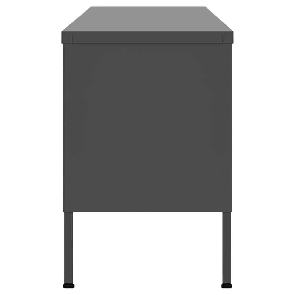 TV-skab Antracit 105x35x50 cm Stål