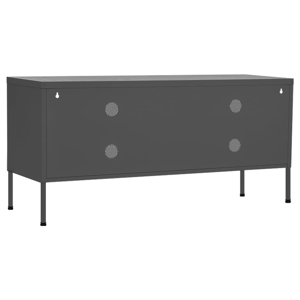 TV-skab Antracit 105x35x50 cm Stål