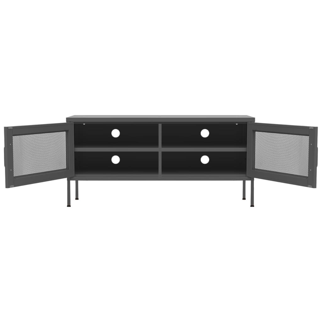 TV-skab Antracit 105x35x50 cm Stål