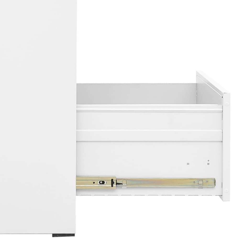 Arkivskab Hvid 46x62x102,5 cm Stål