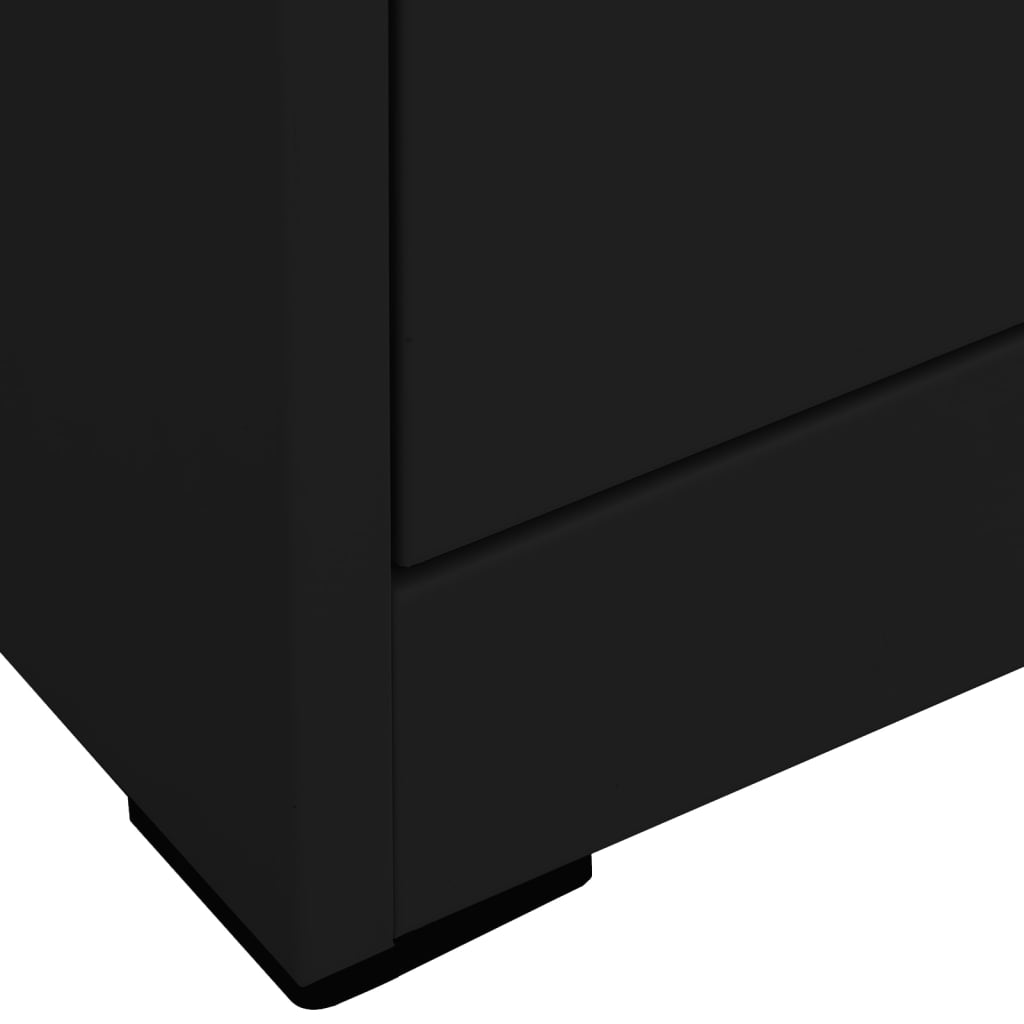 Arkivskab Sort 46x62x102,5 cm Stål