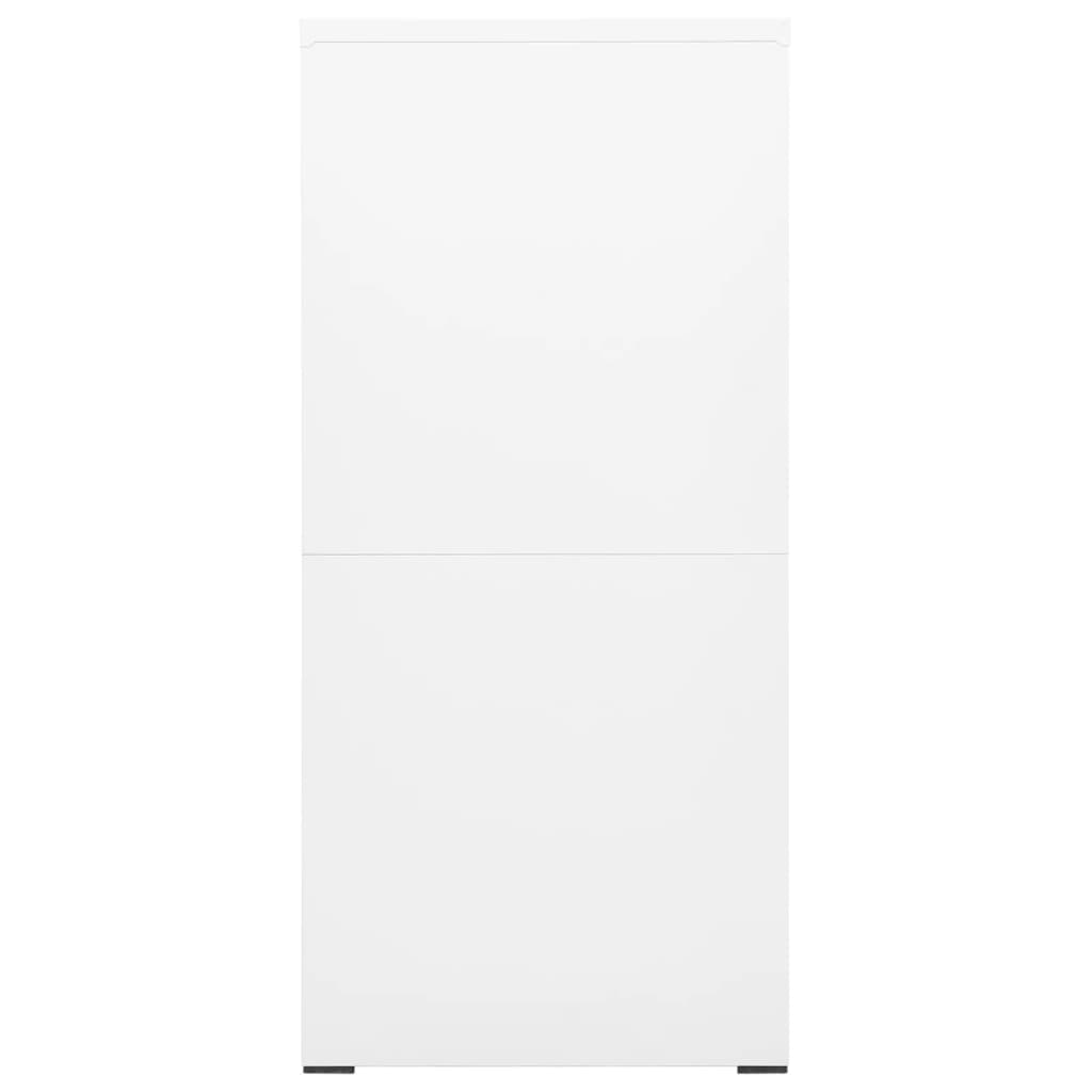 Arkivskab Hvid 46x62x133 cm Stål