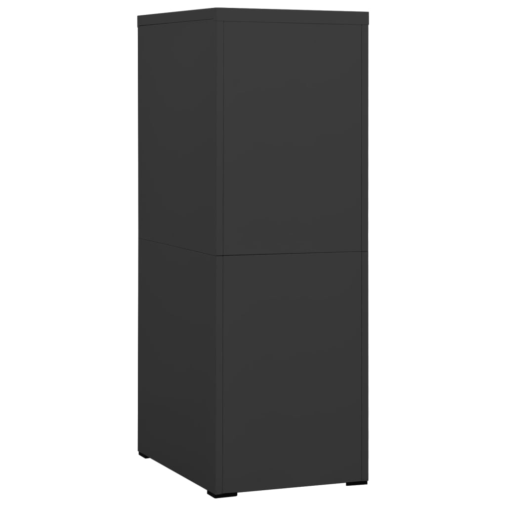 Arkivskab Antracit 46x62x133 cm Stål