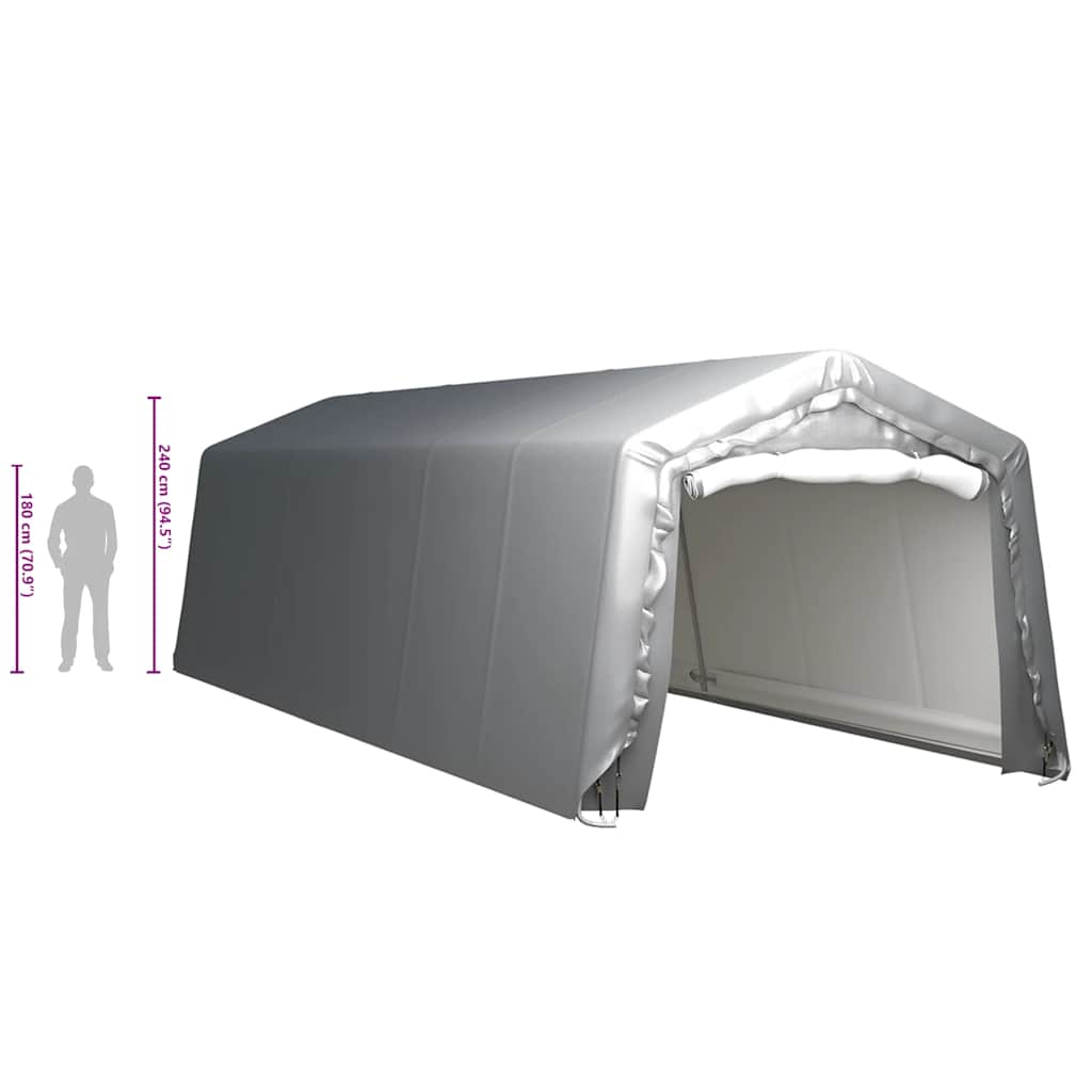 Lagerzelt 300x900 cm Stahl Grau