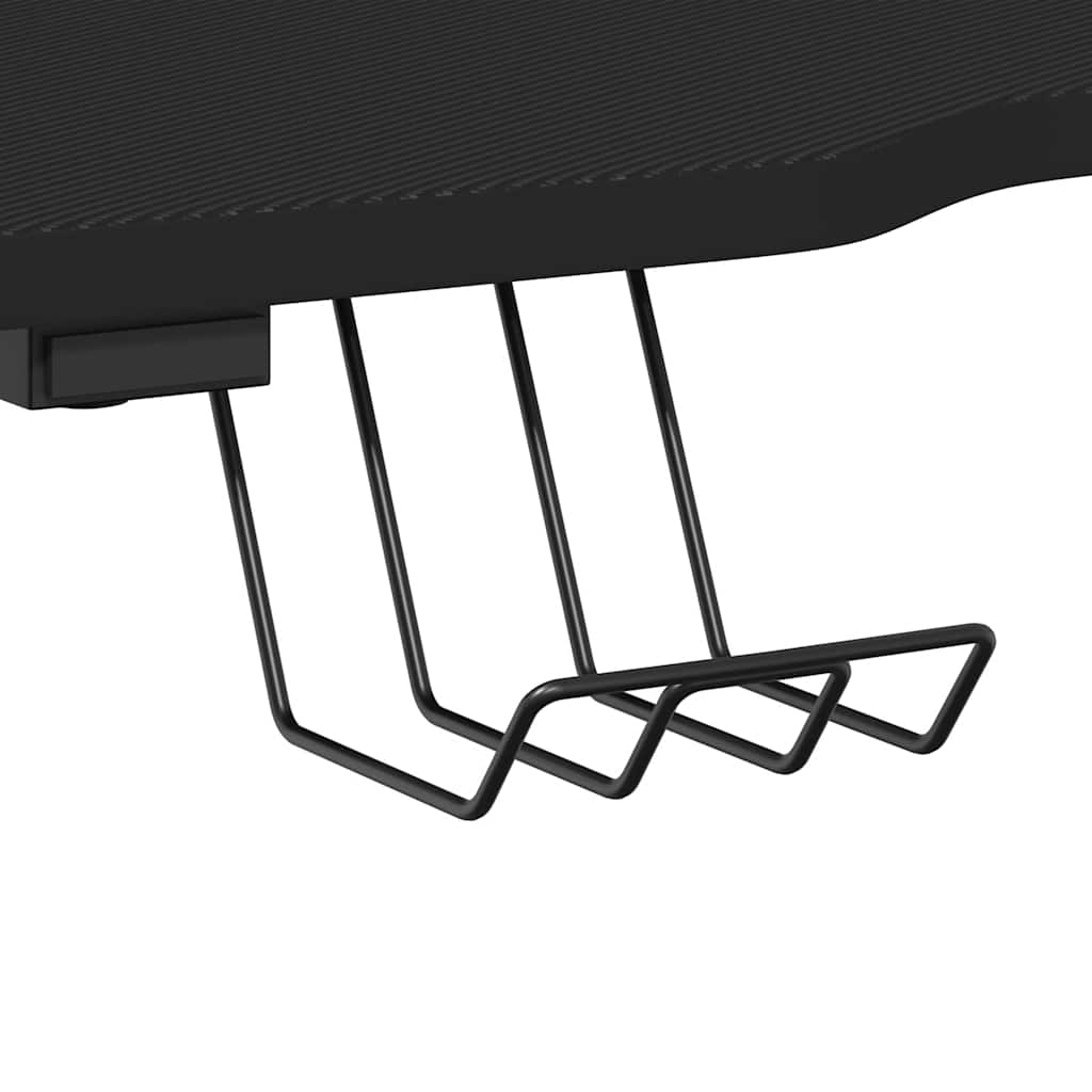 Gaming-Schreibtisch mit ZZ-Gestell Schwarz 110x60x75 cm