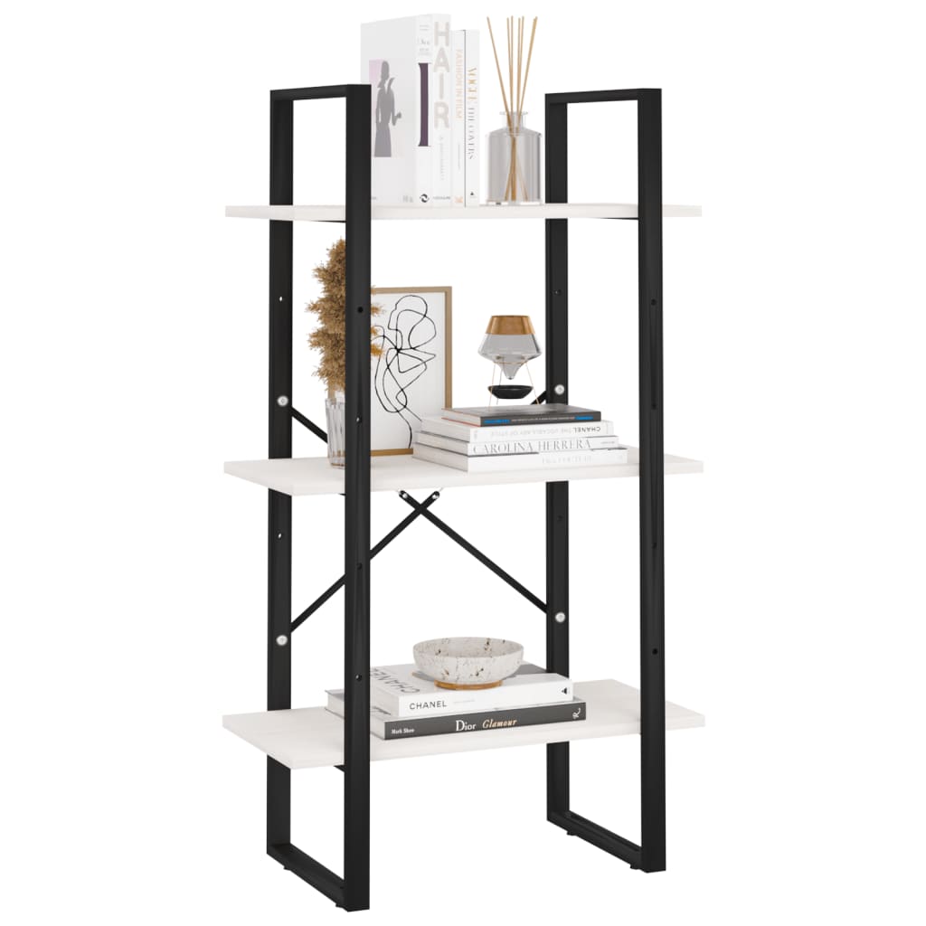 Ståhylde Hvid 60x30x105 cm Massiv Fyrretræ