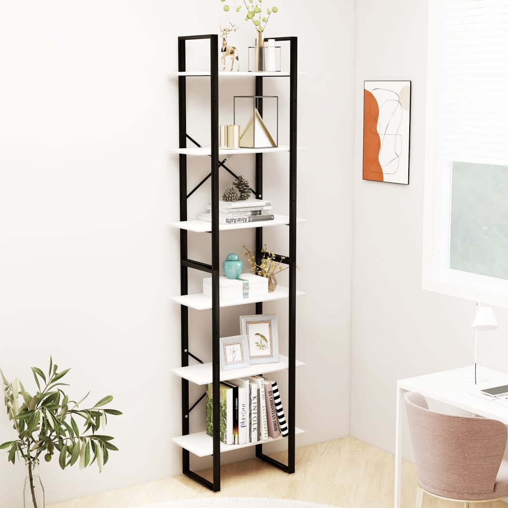 Opbevaringshylde Hvid 60x30x210 cm Massiv Fyr