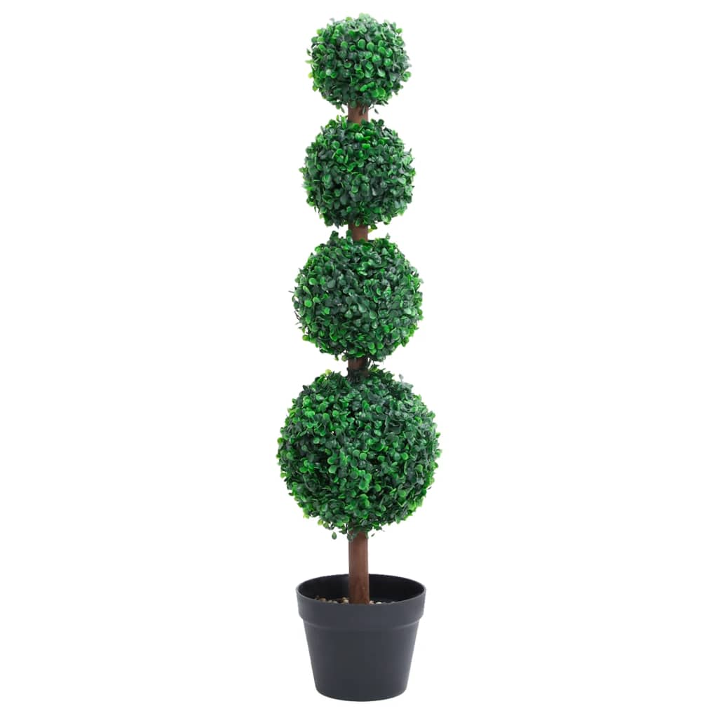 Kunstig buksbom med Pot Kugle Form Grøn 90 cm