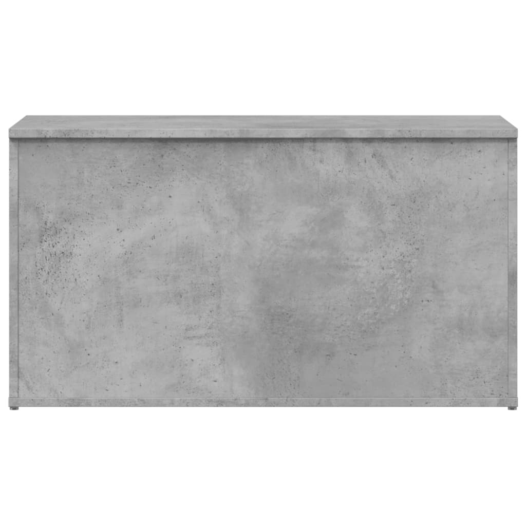Aufbewahrungstruhe Betongrau 84x42x46 cm Holzwerkstoff