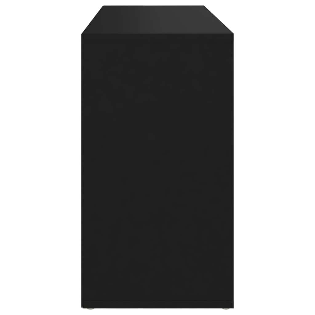 Schuhbank Schwarz 103x30x55 cm Holzwerkstoff