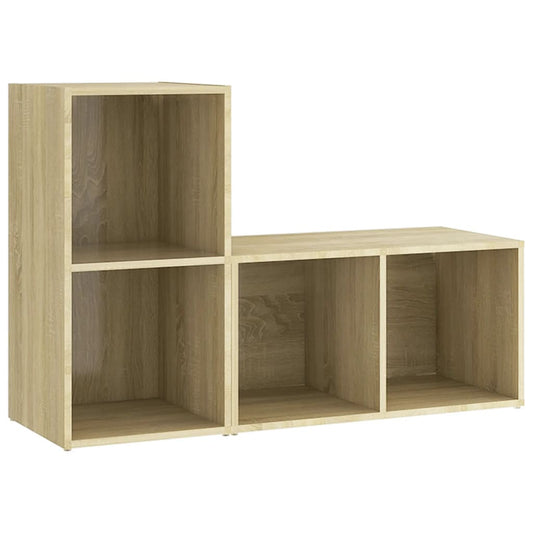 TV-Schränke 2 Stk. Sonoma-Eiche 72x35x36,5 cm Holzwerkstoff