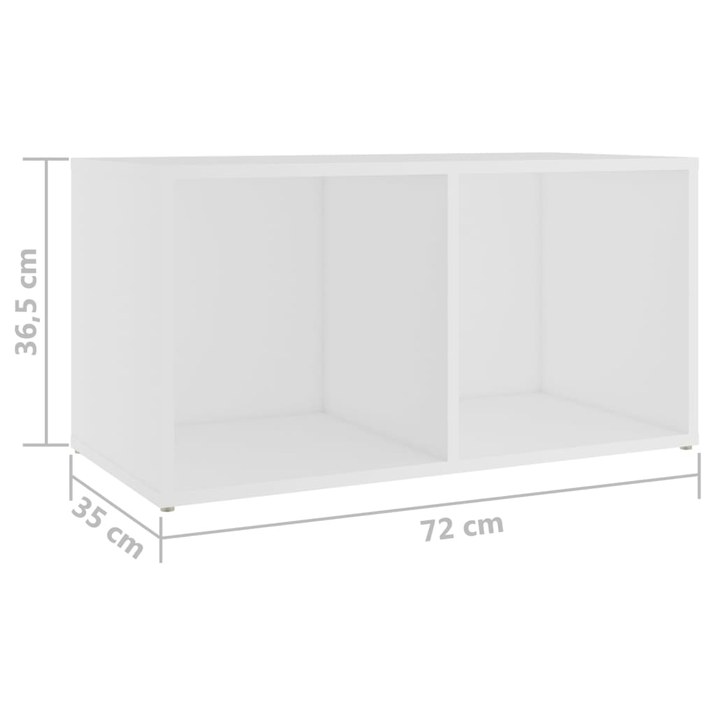 TV-Schränke 4 Stk. Weiß 72x35x36,5 cm Holzwerkstoff