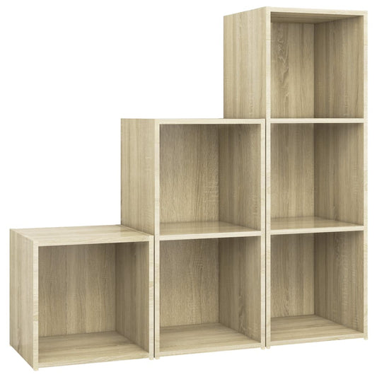 3-tlg. TV-Schrank-Set Sonoma-Eiche Holzwerkstoff