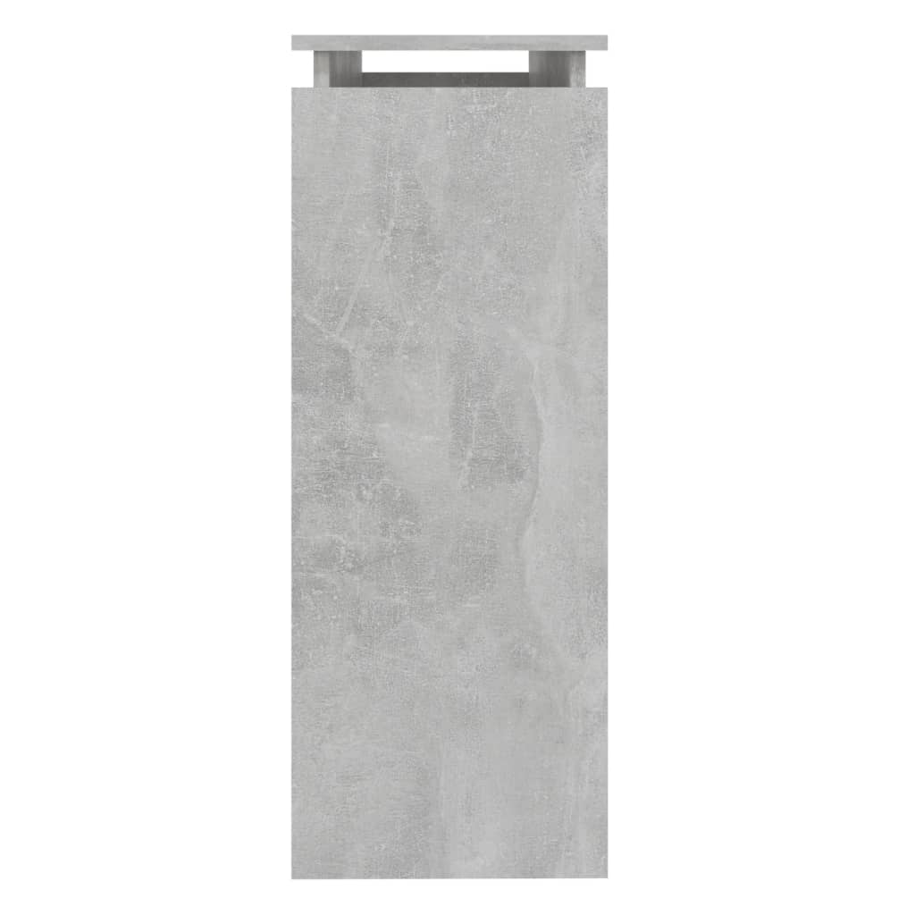 Konsolbord betongrå 102x30x80 cm træmateriale