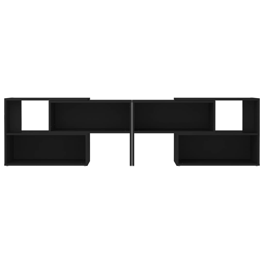 TV-Schrank Schwarz 149x30x52 cm Holzwerkstoff