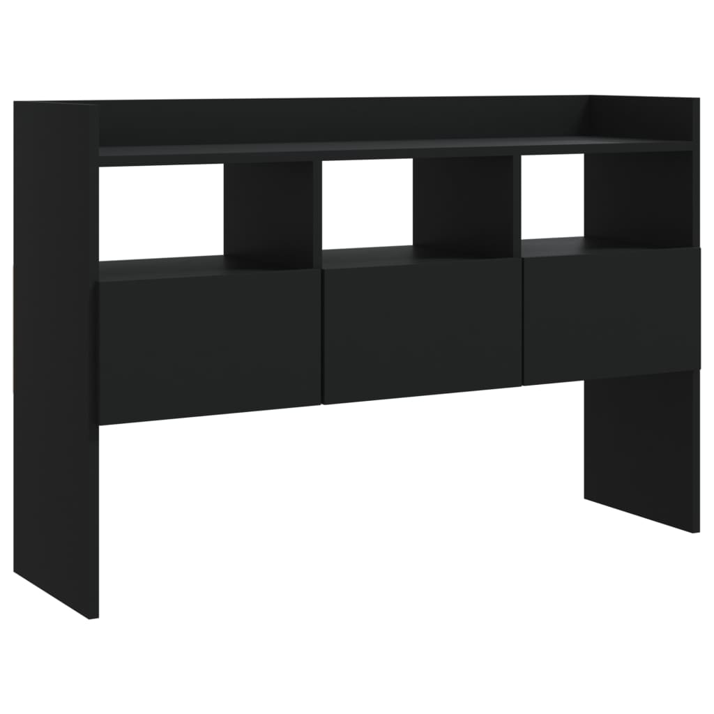 Skænk Sort 105x30x70 cm Træ Materiale