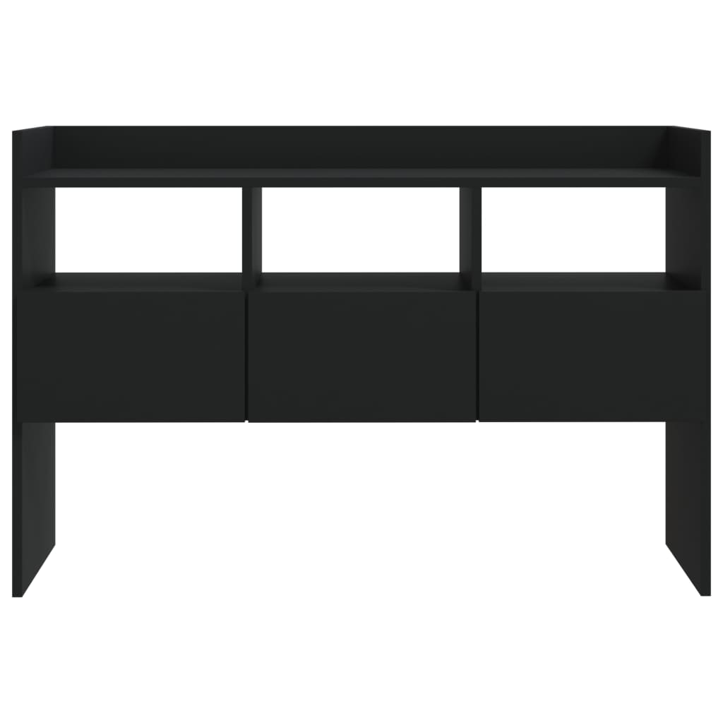 Skænk Sort 105x30x70 cm Træ Materiale