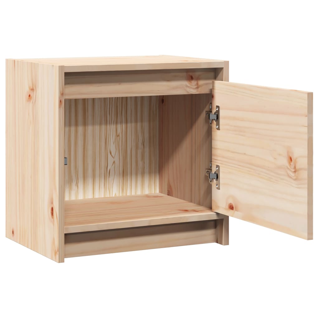 Nachttische 2 Stk. 40x30,5x40 cm Massivholz Kiefer
