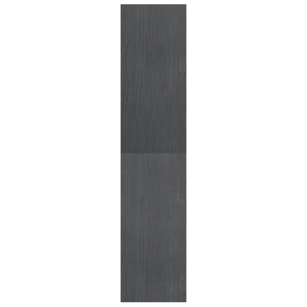 Reol Rumdeler Grå 40x30x135,5 cm Massiv Fyrretræ