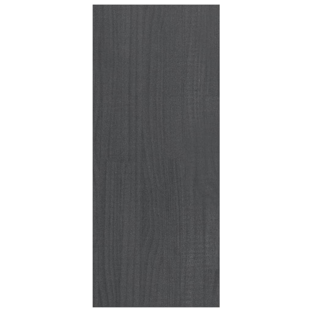 Reol Rumdeler Grå 100x30x71,5 cm Massiv Fyr