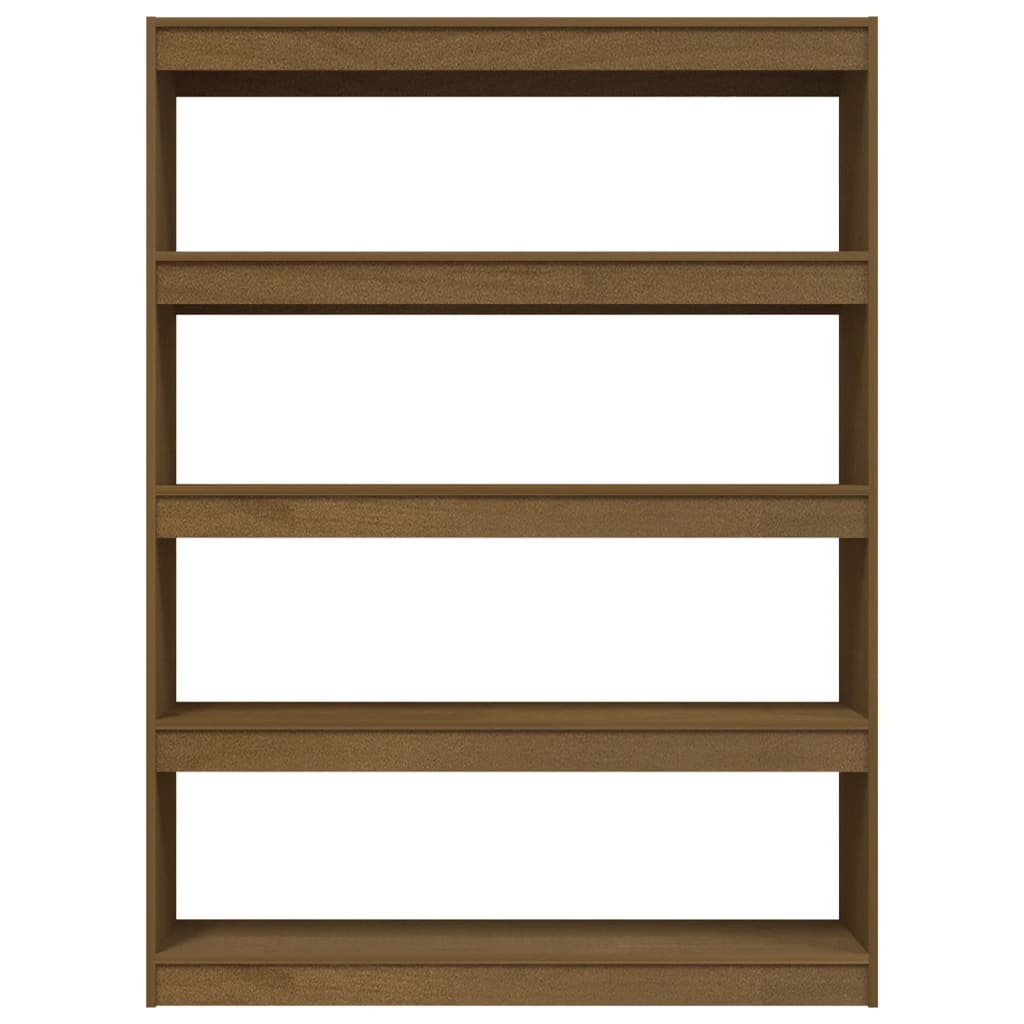 Bogreol/rumdeler 100x30x135,5 cm massiv fyrretræ