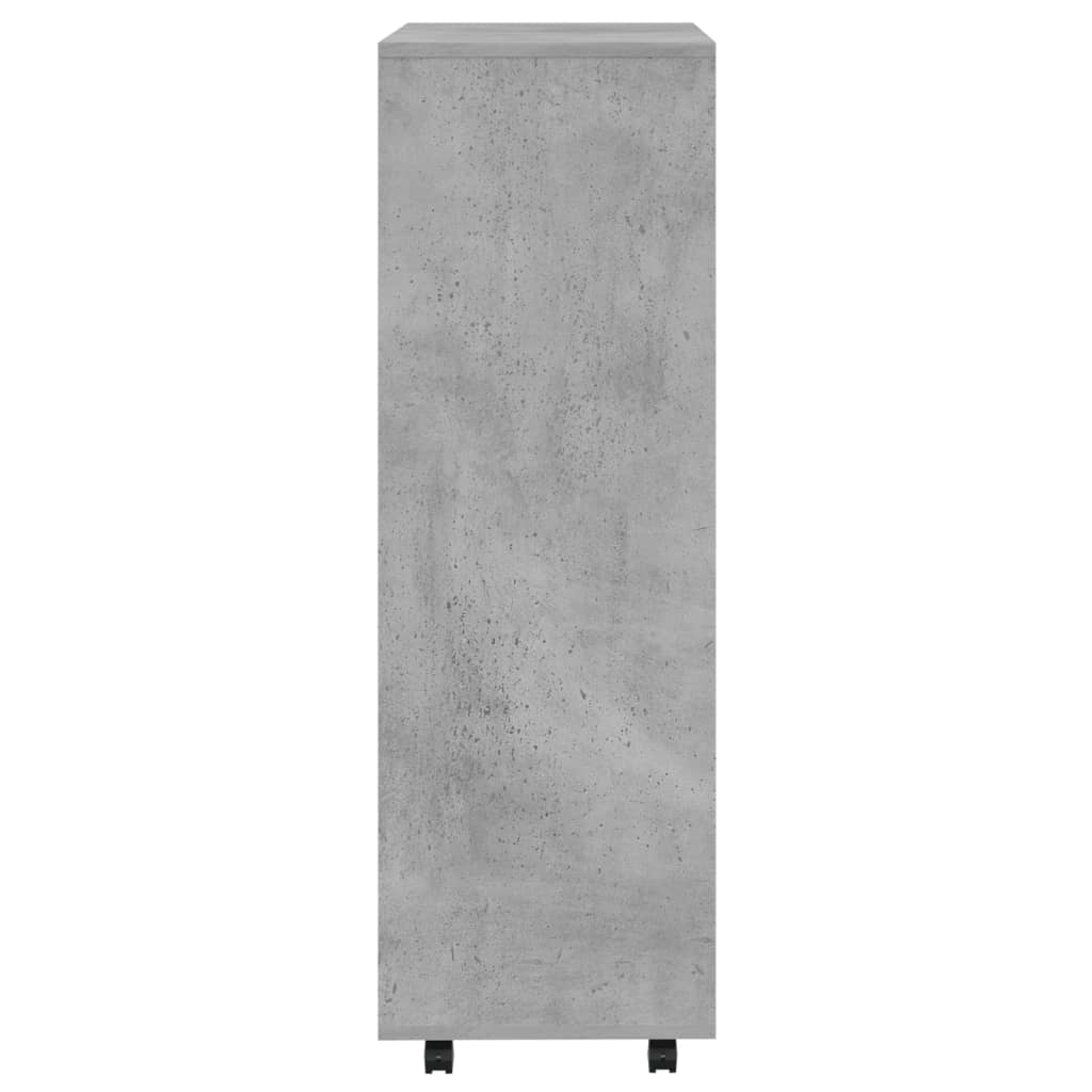 Garderobe Beton Grå 80x40x110 cm Træ Materiale