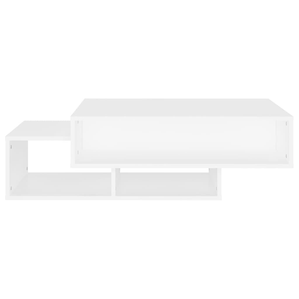 Sofabord Hvid 105x55x32 cm Træ Materiale