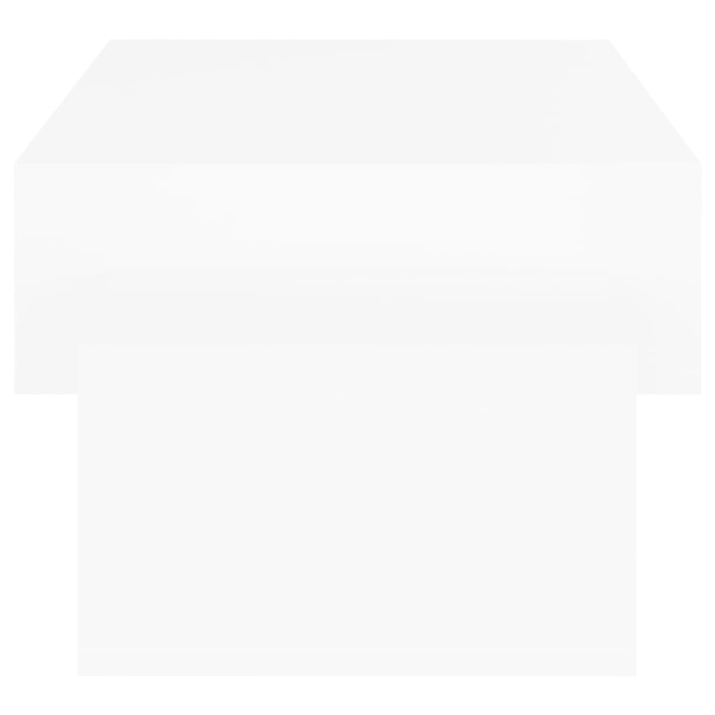 Sofabord Hvid 105x55x32 cm Træ Materiale