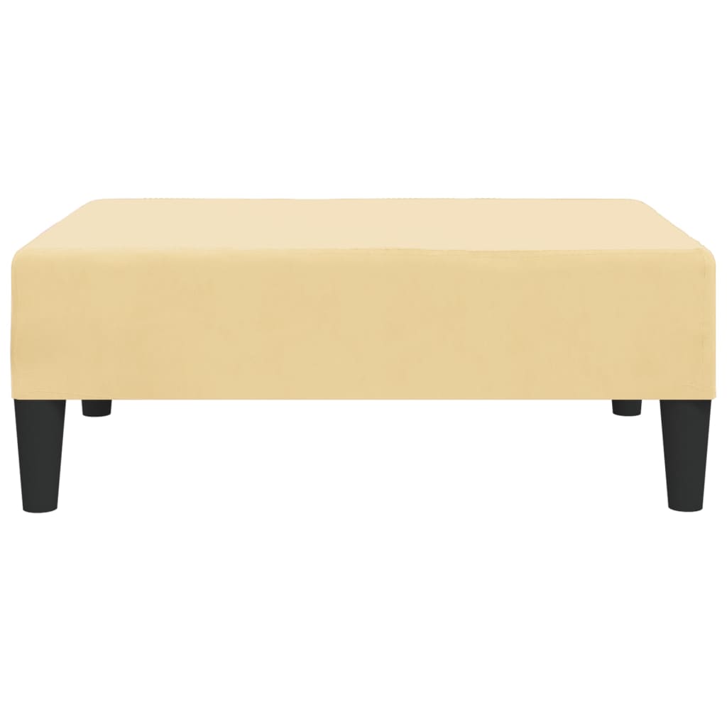 Fußhocker Creme 78x56x32 cm Samt