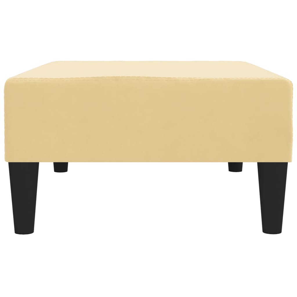 Fußhocker Creme 78x56x32 cm Samt