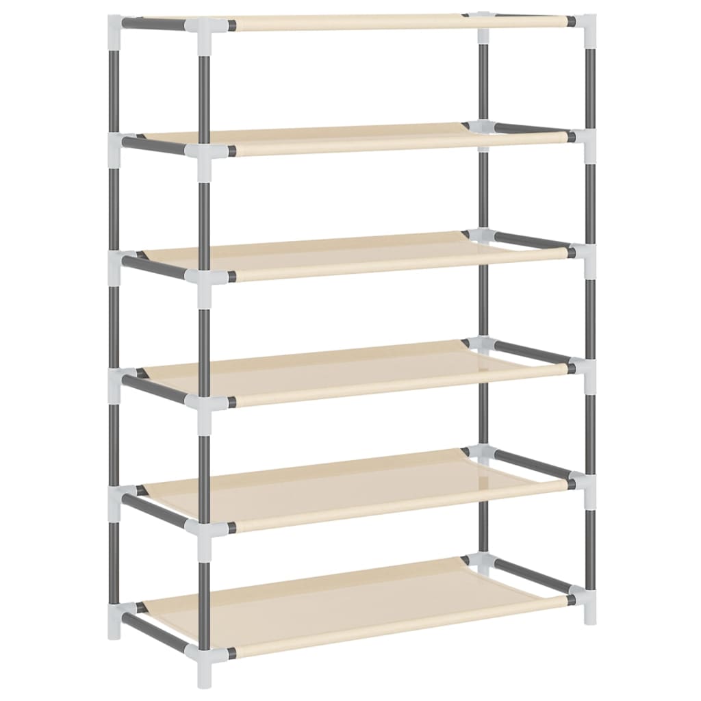Skoskab Creme 60x28x90 cm Stof